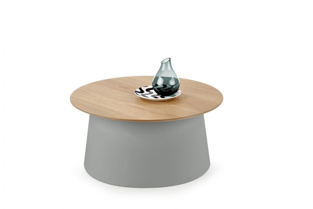Halmar Konferenčný stôl Azurra, sivá / prírodný